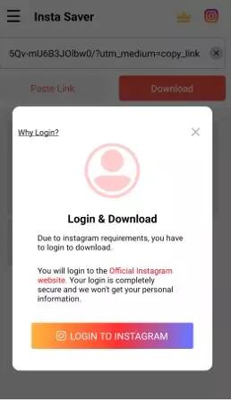 Insta saver app to download instagram private photo
